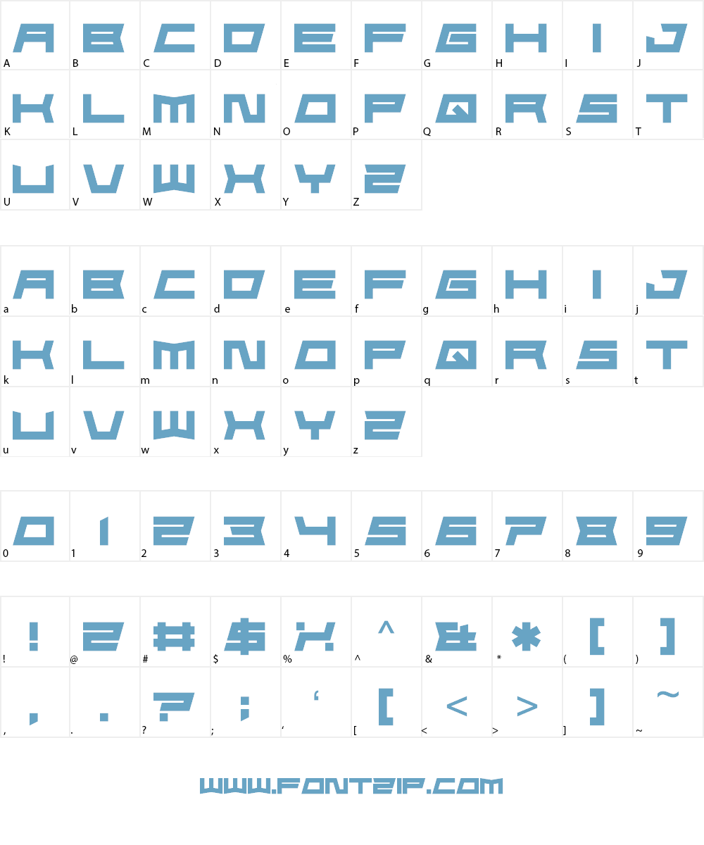 FoughtKnight Die Font Character
